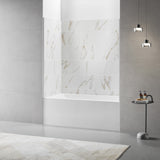 32-in X 60-in X 60-in Shower Wall Panel Kits , Quick Install Polyurethane Composite Shower Wall Panels Surrounds, Natural Marble Finish