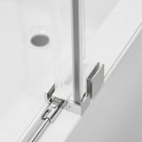 60"W x 60"H Bathtub Glass Frameless Single Sliding Shower Tub Door, 3/8"(10mm) Clear Tempered Glass, Glass Door For Bathroom, Chrome Finish