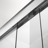 Framed Sliding Shower Door 56"-60"W x 75"H, Bypass Double Sliding Glass Door with 1/4"(6mm) Clear Glass, Chrome Finish